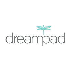 Dreampad logo white background